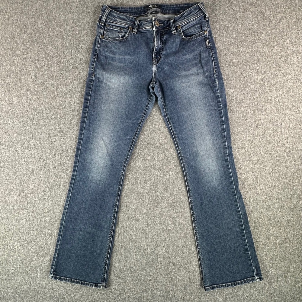 Silver Jeans Co. Jeans Womens 30 Avery Slim Boot Blue L94627SSX458 Mid Rise GOOD